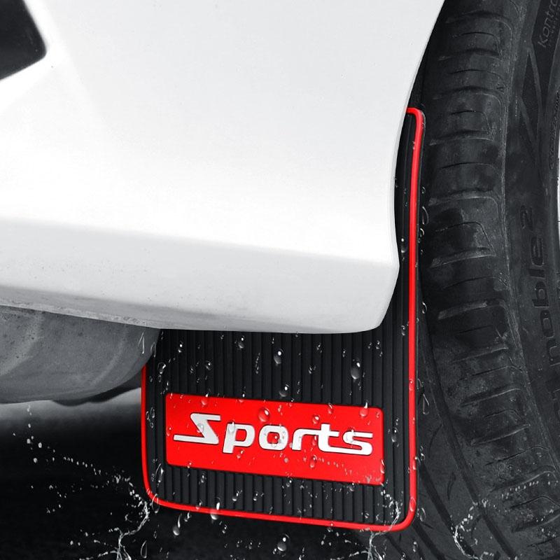 2Pcs Car Tire Mud Flap Modification Plastic Anti-Splash Mud Flap Fender Guard - Cat Eye - Large Blank