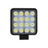 12W White Light Square - Shaped Waterproof Car Boat Marine Work Lights Spotlight Led Bulbs Dc 9 - 30V - Front View