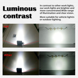 12W White Light Square - Shaped Waterproof Car Boat Marine Work Lights Spotlight Led Bulbs Dc 9 - 30V - Extra Image