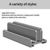 Multifunctional Aluminum Storage Stand for Laptop Tablet and Phone - 45-Degree Angle