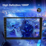 10 Inch Car Android Navigation Screen With Carplay - 2 + 64G Ahd Camera - Rear View