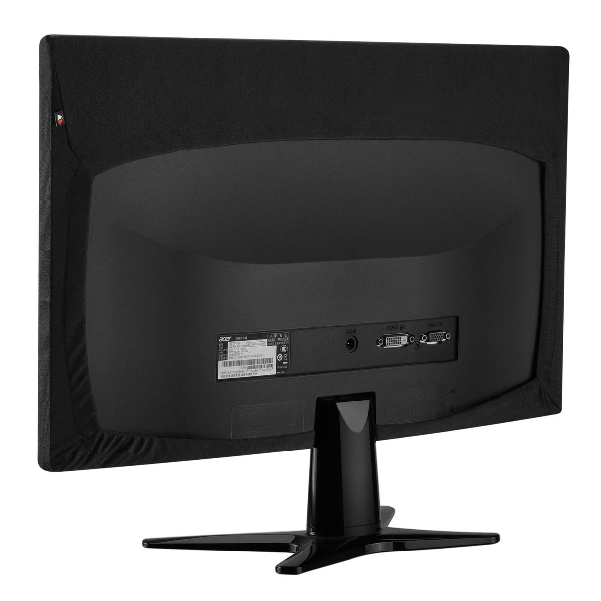 Stretch Cloth Dust Cover for 31.5 Computer Monitor - Hangs on Desktop