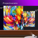 Intelligent Portable Projector With Android 12.0 For Family Use - Low Angle