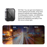 Universal Action Camera Lens Filter for Gopro Hero Series - Nd32 Filter - Side View
