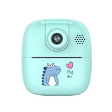 Blue Cartoon Kids Digital Camera with Rotating Lens - A18 Hd Printable - Front View