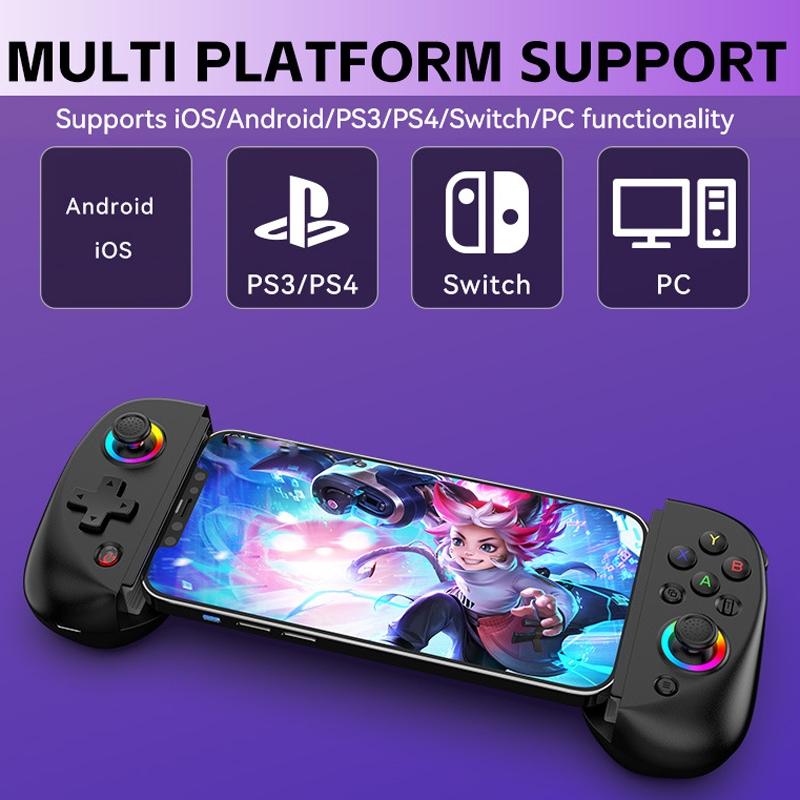 Vibration Grip Wireless Gamepad for Mobile and Pc - Black + Receiver