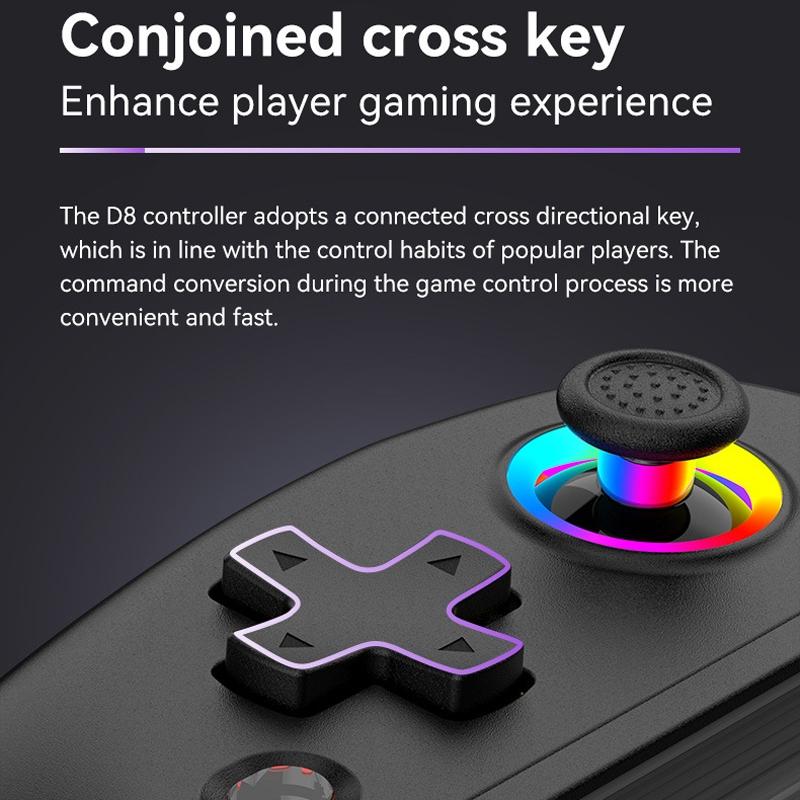 Vibration Grip Wireless Gamepad for Mobile and Pc - Black + Receiver