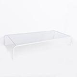 Desk Organizer Bracket for Elevated Computer Monitor - Wrought Iron - Double Layer Split - Extra Image