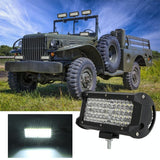 28W 10 - 30V Dc 6000K 7 Inch 40 Leds Offroad Truck Car Driving Light Work Light Spotlight Fog Light - Side View