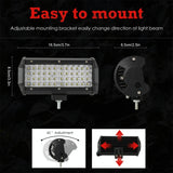 28W 10 - 30V Dc 6000K 7 Inch 40 Leds Offroad Truck Car Driving Light Work Light Spotlight Fog Light - Top-Down View