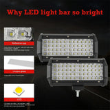 28W 10 - 30V Dc 6000K 7 Inch 40 Leds Offroad Truck Car Driving Light Work Light Spotlight Fog Light - Close-Up Angle