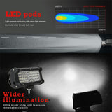 28W 10 - 30V Dc 6000K 7 Inch 40 Leds Offroad Truck Car Driving Light Work Light Spotlight Fog Light - Low Angle