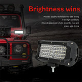 28W 10 - 30V Dc 6000K 7 Inch 40 Leds Offroad Truck Car Driving Light Work Light Spotlight Fog Light - Extra Image