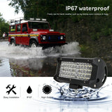 28W 10 - 30V Dc 6000K 7 Inch 40 Leds Offroad Truck Car Driving Light Work Light Spotlight Fog Light - Extra Image