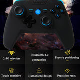 Wireless Game Controller for Android / Ios / Pc / Ps3 - 2.4ghz & Bluetooth 4.0 - Blue - Top-Down View