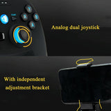 Wireless Game Controller for Android / Ios / Pc / Ps3 - 2.4ghz & Bluetooth 4.0 - Blue - Rear View
