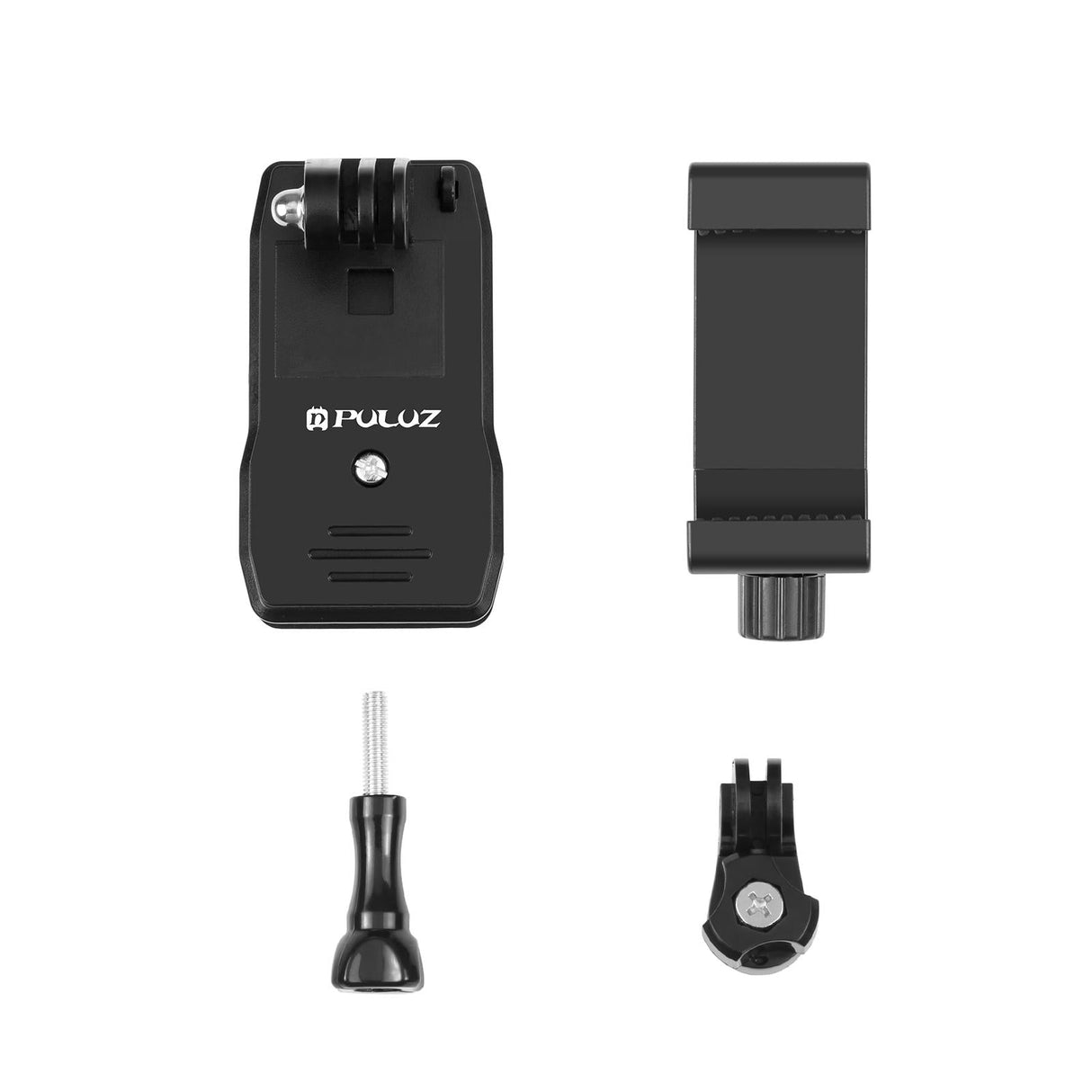 360 Degree Rotating Backpack Hat Mount with Phone Clamp Kit