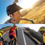 Universal Helmet Strap Mount for Action Cameras - Low Angle