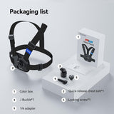 Sports Camera Quick Release Chest Strap - Accessory - Rear View