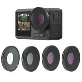 3-piece Lens Filter Set for Dji Action Camera - Front View
