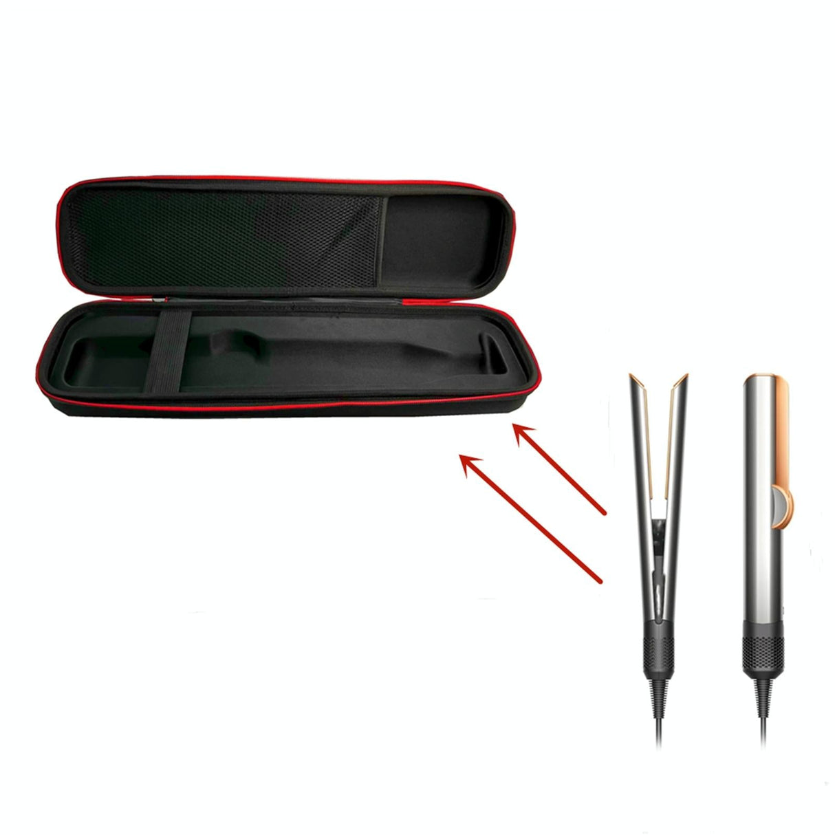 Portable Waterproof Hard Bag for Dyson Airstrait Hair Straightener - Travel Essential