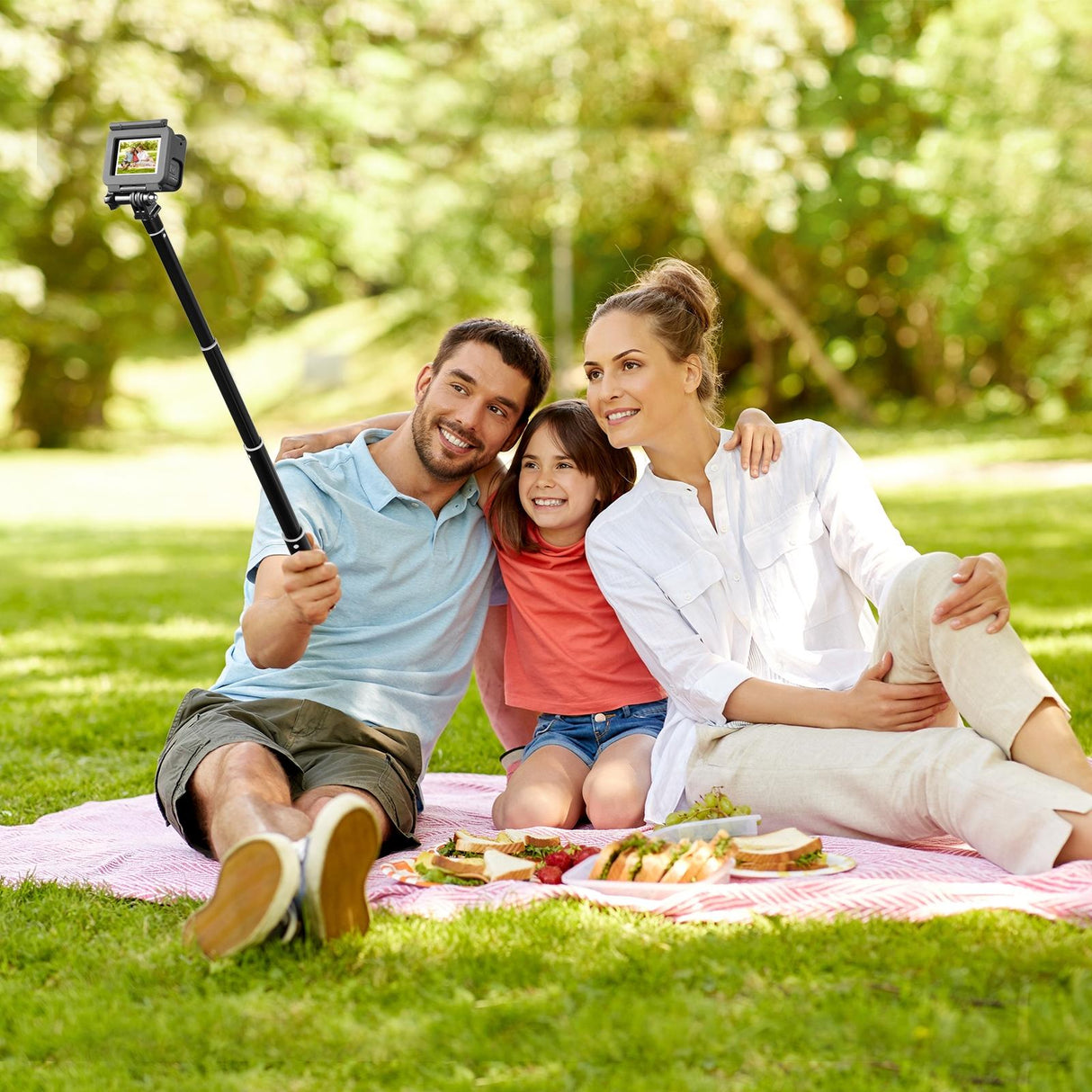 70cm Selfie Stick with Invisible Adapter for Insta360 one X2 / X3