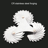 60 Degree Stainless Steel Thread Gauge - 51 Pieces - Rear View