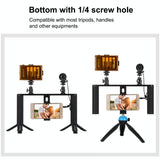 4-In-1 Vlogging Kit With Led Light Microphone Tripod And Stabilizer - Low Angle