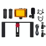 4-In-1 Vlogging Kit With Led Light Microphone Tripod And Stabilizer - Extra Image
