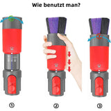 Soft Bristle Dusting Brush for Dyson Vacs V7-v15 - Low Angle