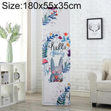 180x55x35cm Rabbit Fabric Dust Cover for Vertical Cabinet Air Conditioners - Front View