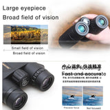 Professional 8x32 Binoculars for Camping Hunting and Traveling - Waterproof with Night Vision - Close-Up Angle