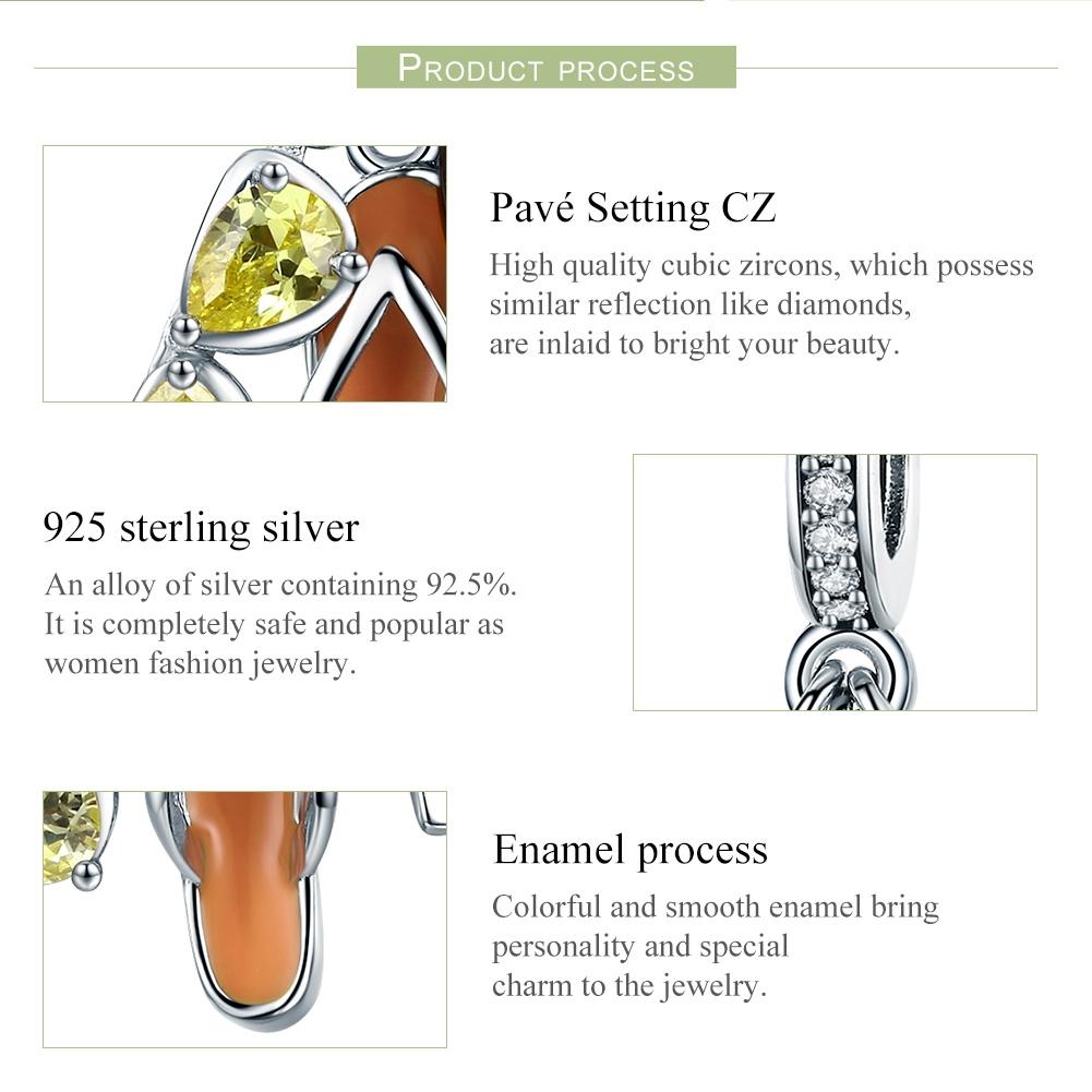 925 Sterling Silver Summer Cozy Head Pendant For Diy Bracelets & Necklaces