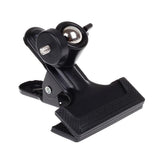 Sport Camera Backpack Hat Clip Mount - 360 Degree Rotation - Top-Down View