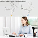Lightweight Laptop Stand - Aluminum Alloy - Rear View