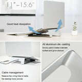 Lightweight Laptop Stand - Aluminum Alloy - Close-Up Angle