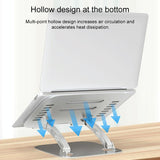 Aluminum Laptop Cooling Stand - Improved Heat Dissipation - Low Angle