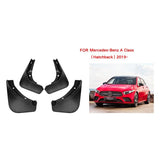 For Mercedes-Benz A-Class Hatchback 2019-2022 4Pcs / Set Car Auto Soft Plastic Splash Flaps Fender Guard - Side View