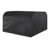 Waterproof 210d Oxford Cloth Cover for Outdoor Furniture Set - Protects from Uv Dust and Rain - 250x250x90cm - Black - Front View