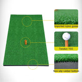 Premium Indoor Golf Mat with Tee - 30x60cm - Top-Down View