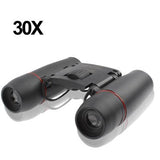 Compact 30x60mm Red Binoculars for Outdoor Day Vision - Side View