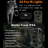2 Lcd Infrared Night Vision Trail Camera For Wildlife Hunting - Close-Up Angle