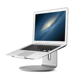 360 Degree Rotating Aluminum Laptop Stand - Efficient Cooling - Front View