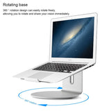 360 Degree Rotating Aluminum Laptop Stand - Efficient Cooling - 45-Degree Angle