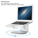 360 Degree Rotating Aluminum Laptop Stand - Efficient Cooling - 45-Degree Angle