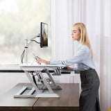 Adjustable Aluminum Lcd Monitor Stand - Height - Top-Down View
