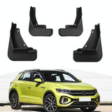 For Volkswagen T-Roc 2023 4Pcs / Set Car Auto Soft Plastic Splash Flaps Fender Guard - Front View