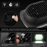 7 Inch 5X7 H4 15W Dc 9 - 30V 1500Lm Ip67 Car Truck Off - Road Vehicle Led Work Lights / Headlight With 15Leds Lamps - Close-Up Angle