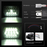 7 Inch 5X7 H4 15W Dc 9 - 30V 1500Lm Ip67 Car Truck Off - Road Vehicle Led Work Lights / Headlight With 15Leds Lamps - Low Angle