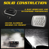 7 Inch 5X7 H4 15W Dc 9 - 30V 1500Lm Ip67 Car Truck Off - Road Vehicle Led Work Lights / Headlight With 15Leds Lamps - Extra Image
